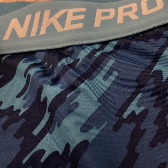 Nike Pro Blue Leggings - Picture 4 of 5